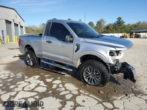 2022 Ford F-150 XL with VIN 1FTMF1E57NKE07156, listed as a Copart auction lot 50302525 with Not Provided miles and Non Repairable. Bid and sale history available at DreamBid. Image 4.