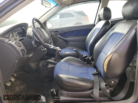 2002 Ford Focus SVT with VIN 3FAHP39592R229140, listed as a Copart auction lot 45146425 with 193,976 mi miles and Salvage Title. Bid and sale history available at DreamBid. Image 7.