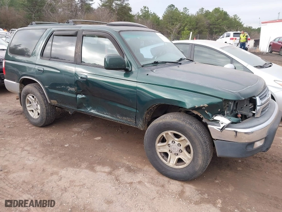 2001 Toyota 4Runner SR5 with VIN JT3HN86RX10326564, listed as a IAAI auction lot 41468293 with 1 mi miles. Bid and sale history available at carsss.com. Image 1.
