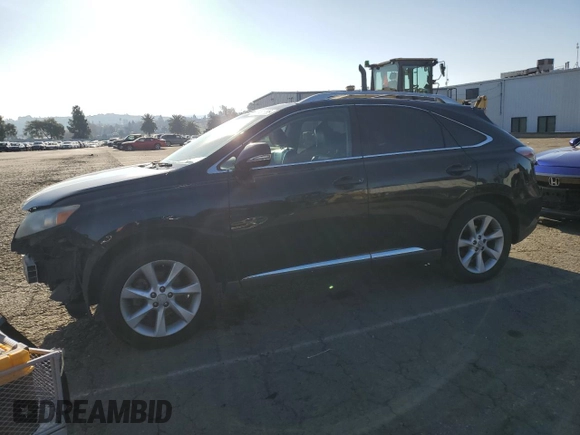 2010 Lexus RX with VIN 2T2BK1BA3AC045466, listed as a Copart auction lot 88991395 with 254,941 mi miles and Salvage Title. Bid and sale history available at carsss.com. Image 1.