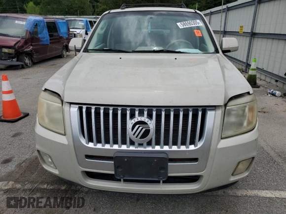 2009 Mercury Mariner Premier with VIN 4M2CU87GX9KJ20726, listed as a Copart auction lot 58690305 with 174,698 mi miles and Salvage title. Bid and sale history available at DreamBid. Image 5.