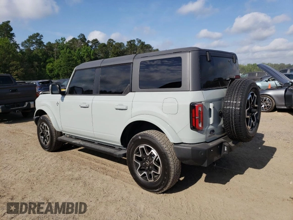 2024 Ford Bronco Outer Banks с VIN 1FMEE8BP8RLA73270, выставлен на аукционе Copart как лот 56790205 с пробегом 8 715 миль миль и Списание • Salvage title. История ставок и продаж доступна на DreamBid. Изображение 2.