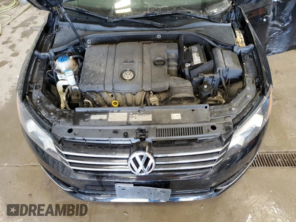 2014 Volkswagen Passat S w/Nav with VIN 1VWAP7A32EC021663, listed as a Copart auction lot 48789655 with 162,222 mi miles and Non Repairable. Bid and sale history available at carsss.com. Image 11.