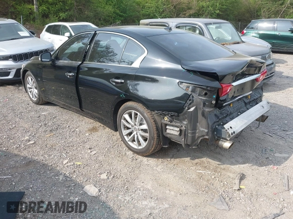 2015 Infiniti Q50 Premium with VIN JN1BV7AP5FM352834, listed as a IAAI auction lot 42037967 with 271,362 mi miles. Bid and sale history available at carsss.com. Image 3.