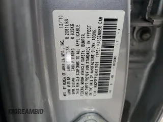 2011 Honda Accord EX-L z VIN 1HGCP3F86BA012529, wystawiony jako Copart lot #57605635 z przebiegiem 176 186 mil mil oraz Szkoda całkowita • Salvage title. Historia ofert i sprzedaży dostępna na DreamBid. Obrazek 12.