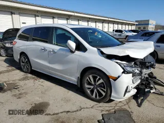 2023 Honda Odyssey Touring with VIN 5FNRL6H81PB005652, listed as a Copart auction lot 43769035 with 29,972 mi miles and Salvage Title. Bid and sale history available at DreamBid. Image 4.