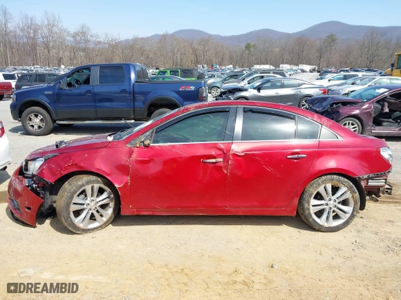 2012 Chevrolet Cruze LTZ with VIN 1G1PH5SC8C7137803, listed as a IAAI auction lot 41773255 with 136,268 mi miles. Bid and sale history available at carsss.com. Image 15.