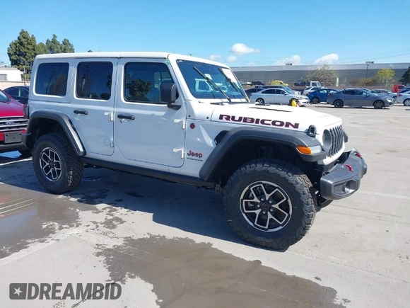 2025 Jeep Wrangler Rubicon with VIN 1C4PJXFN9SW523685, listed as a IAAI auction lot 41945204 with 24 mi miles and . Bid and sale history available at DreamBid. Image 1.