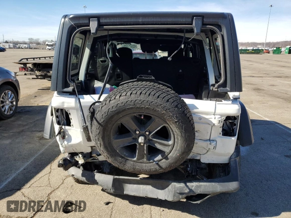 2021 Jeep Wrangler Unlimited Sport Altitude with VIN 1C4HJXDG2MW507355, listed as a Copart auction lot 45525405 with 22,511 mi miles and Salvage Title. Bid and sale history available at carsss.com. Image 6.