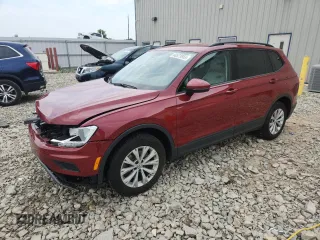 2019 Volkswagen Tiguan S with VIN 3VV0B7AX1KM180153, listed as a Copart auction lot 60573955 with 66,995 mi miles and Salvage title. Bid and sale history available at DreamBid. Image 1.