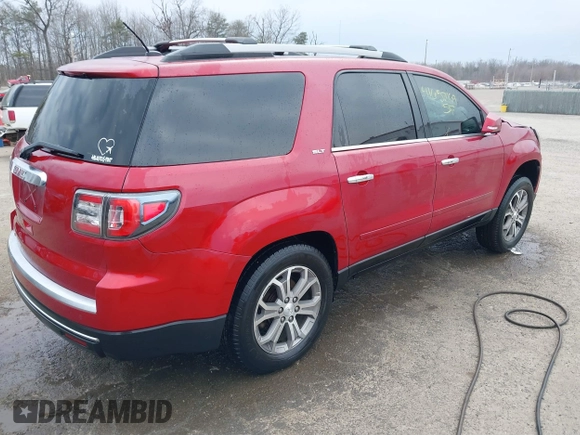2013 GMC Acadia SLT with VIN 1GKKRRKD3DJ256561, listed as a IAAI auction lot 41652169 with 111,394 mi miles. Bid and sale history available at carsss.com. Image 4.