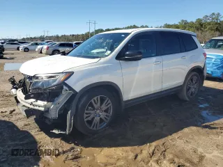 2021 Honda Passport EX-L with VIN 5FNYF7H53MB010829, listed as a Copart auction lot 46626435 with 75,810 mi miles and Salvage Title. Bid and sale history available at carsss.com. Image 1.