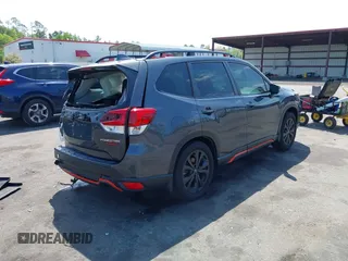 2021 Subaru Forester Sport with VIN JF2SKARC3MH513158, listed as a IAAI auction lot 41940734 with 51,585 mi miles. Bid and sale history available at carsss.com. Image 4.