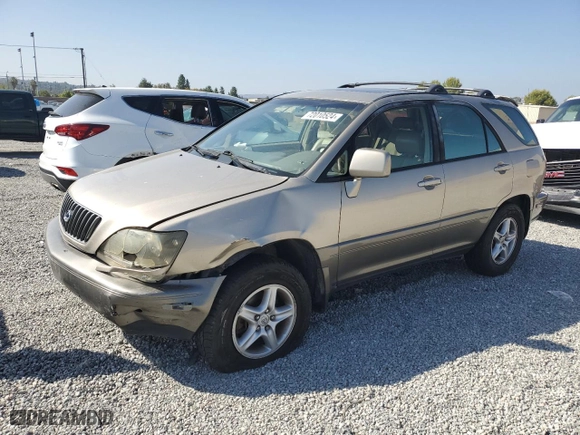 1999 Lexus RX 300 Luxury SUV with VIN JT6HF10UXX0094951, listed as a Copart auction lot 72010524 with 176,315 mi miles and Salvage Title. Bid and sale history available at carsss.com. Image 1.