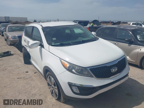2015 Kia Sportage EX with VIN KNDPC3AC9F7790737, listed as a IAAI auction lot 42021494 with 112,621 mi miles and . Bid and sale history available at DreamBid. Image 1.