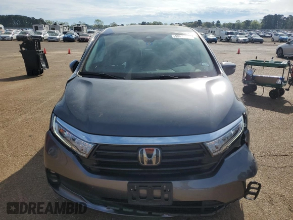 2024 Honda Odyssey EX-L with VIN 5FNRL6H6XRB016148, listed as a Copart auction lot 50639375 with 27,113 mi miles and Salvage Title. Bid and sale history available at DreamBid. Image 5.