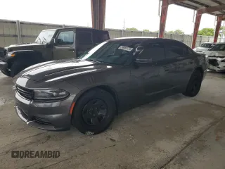 2019 Dodge Charger Police with VIN 2C3CDXAT7KH644987, listed as a Copart auction lot 59685175 with 99,245 mi miles and Clean title. Bid and sale history available at DreamBid. Image 1.