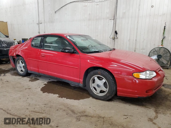 2004 Chevrolet Monte Carlo LS with VIN 2G1WW12E749223471, listed as a Copart auction lot 82597584 with 89,373 mi miles and Non Repairable. Bid and sale history available at carsss.com. Image 4.