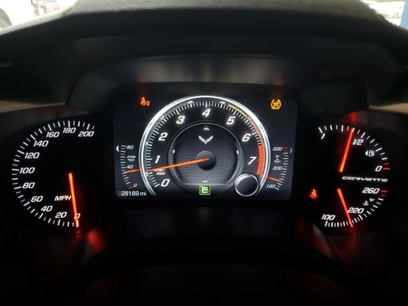 2014 Chevrolet Corvette Stingray 1LT with VIN 1G1YA3D79E5126949, listed as a Copart auction lot 57624904 with 28,169 mi miles and Salvage Title. Bid and sale history available at carsss.com. Image 9.