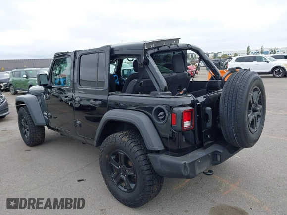 2018 Jeep Wrangler Unlimited Sport S with VIN 1C4HJXDG8JW105612, listed as a IAAI auction lot 42420765 with 54,873 mi miles and . Bid and sale history available at DreamBid. Image 3.