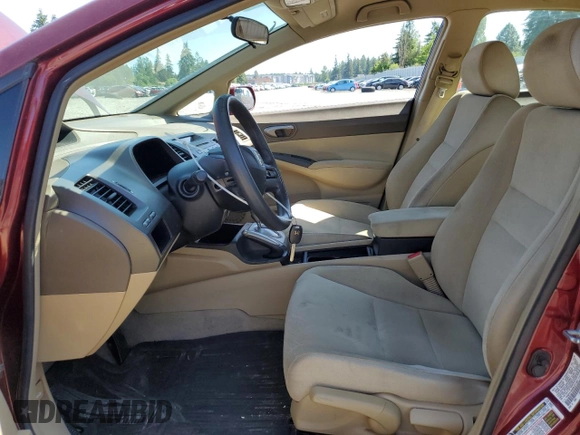 2008 Honda Civic LX z VIN 1HGFA16568L071361, wystawiony jako Copart lot #57340675 z przebiegiem 186 658 mil mil oraz Szkoda całkowita • Salvage title. Historia ofert i sprzedaży dostępna na DreamBid. Obrazek 7.