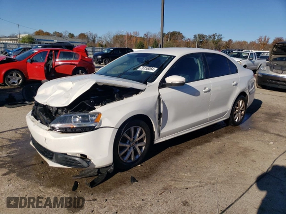 2012 Volkswagen Jetta Sedan SE w/Convenience with VIN 3VWDX7AJXCM458303, listed as a Copart auction lot 78156064 with 160,228 mi miles and Non Repairable. Bid and sale history available at carsss.com. Image 1.