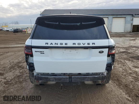 2021 Land Rover Range Rover Sport HST with VIN SALWS2RU8MA752267, listed as a Copart auction lot 80863714 with 35,907 mi miles and Salvage Title. Bid and sale history available at carsss.com. Image 6.