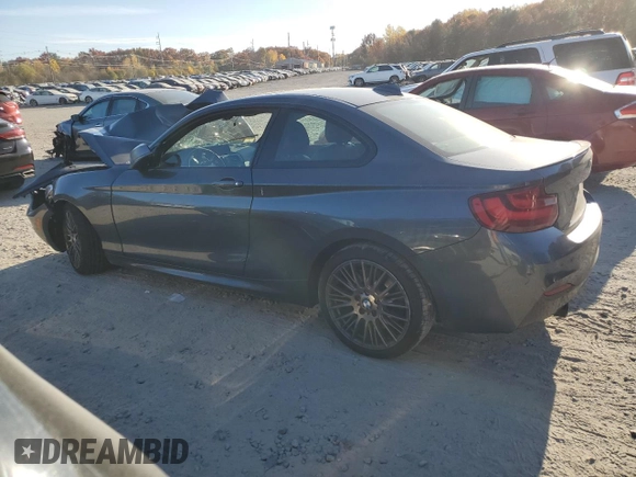 2015 BMW 2 Series M235i xDrive with VIN WBA1J9C56FV371010, listed as a Copart auction lot 77425014 with 269,033 mi miles and Clean Title. Bid and sale history available at carsss.com. Image 2.