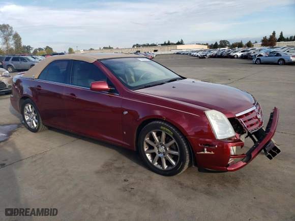 2006 Cadillac STS with VIN 1G6DC67A160153430, listed as a Copart auction lot 77452004 with 128,710 mi miles and Salvage Title. Bid and sale history available at carsss.com. Image 4.