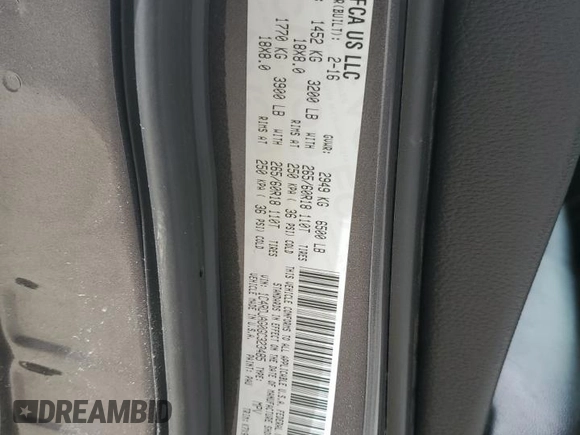 2016 Dodge Durango SXT z VIN 1C4RDJAG0GC323485, wystawiony jako Copart lot #50988375 z przebiegiem 202 901 mil mil oraz Czysty tytuł • Clean title. Historia ofert i sprzedaży dostępna na DreamBid. Obrazek 13.