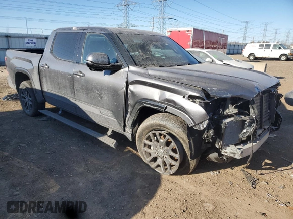 2023 Toyota Tundra Platinum with VIN 5TFNA5DB6PX102836, listed as a Copart auction lot 88541885 with 22,828 mi miles and Salvage title. Bid and sale history available at DreamBid. Image 4.