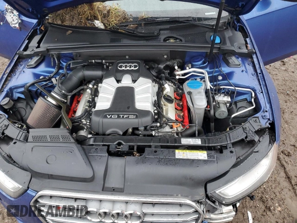 2015 Audi S4 Premium Plus with VIN WAUDGAFL2FA038723, listed as a Copart auction lot 86791404 with 93,500 mi miles and Salvage Title. Bid and sale history available at carsss.com. Image 12.