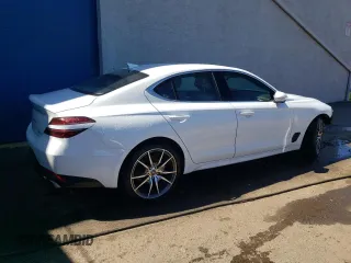 2023 Genesis G70 2.0T with VIN KMTG34TA9PU129246, listed as a Copart auction lot 60851434 with 12,407 mi miles and Non Repairable. Bid and sale history available at DreamBid. Image 3.