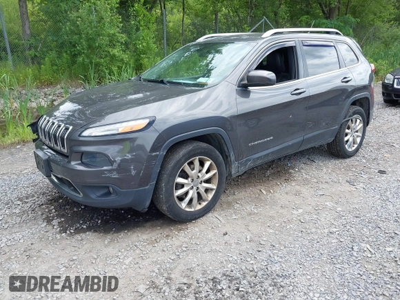 2014 Jeep Cherokee Limited with VIN 1C4PJMDB2EW216225, listed as a IAAI auction lot 42672551 with 151,799 mi miles and . Bid and sale history available at DreamBid. Image 17.