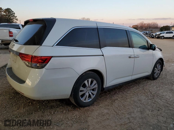 2015 Honda Odyssey EX-L with VIN 5FNRL5H61FB059038, listed as a Copart auction lot 89346485 with 82,963 mi miles and Salvage Title. Bid and sale history available at DreamBid. Image 3.