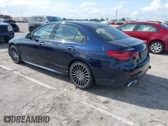 2023 Mercedes-Benz C 300 with VIN W1KAF4GB1PR103652, listed as a IAAI auction lot 42016608 with 11,935 mi miles and . Bid and sale history available at DreamBid. Image 3.