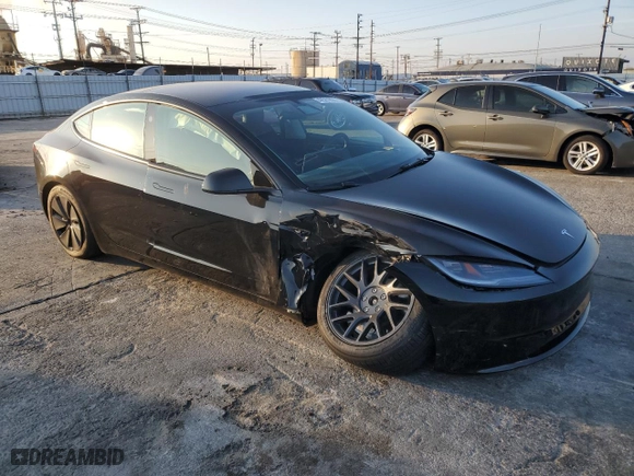 2024 Tesla Model 3 Long Range with VIN 5YJ3E1EB1RF799493, listed as a Copart auction lot 42561895 with 1,267 mi miles and Salvage Title. Bid and sale history available at carsss.com. Image 4.