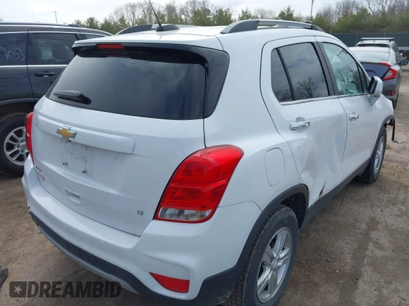 2018 Chevrolet Trax LT with VIN 3GNCJLSB6JL276835, listed as a IAAI auction lot 41882128 with 75,761 mi miles and . Bid and sale history available at carsss.com. Image 4.