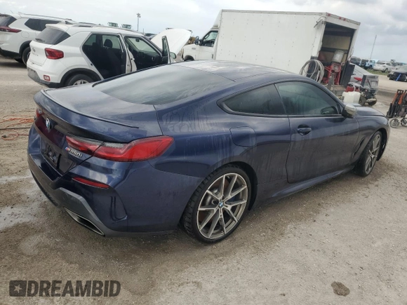 2019 BMW 8 Series M850i xDrive with VIN WBABC4C52KBU96213, listed as a Copart auction lot 76361744 with 25,219 mi miles and Non Repairable. Bid and sale history available at DreamBid. Image 3.
