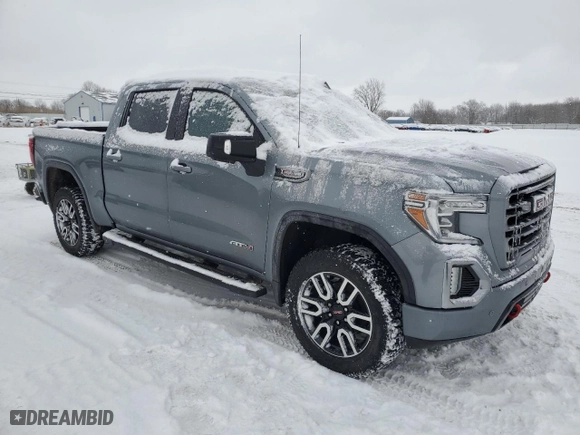 2020 GMC Sierra 1500 AT4 with VIN 3GTP9EEL6LG386041, listed as a Copart auction lot 46239035 with 57,339 mi miles and Salvage Title. Bid and sale history available at carsss.com. Image 4.
