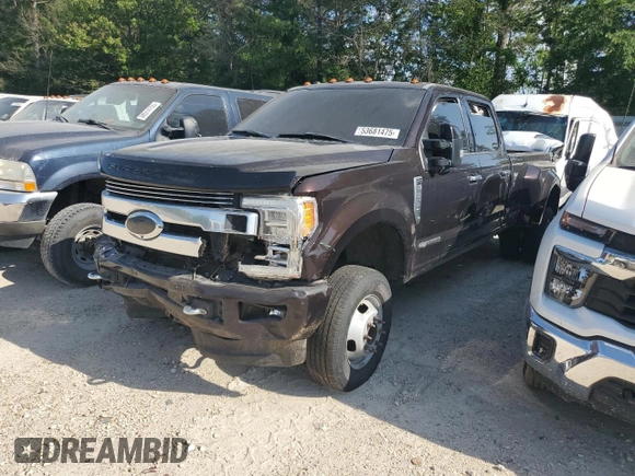 2018 Ford F-350 XL with VIN 1FT8W3DT1JEB36214, listed as a Copart auction lot 53681475 with Not Provided miles and Salvage Title. Bid and sale history available at DreamBid. Image 1.