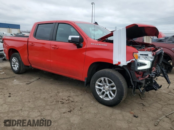 2023 Chevrolet Silverado 1500 LT with VIN 3GCPDKEK0PG230670, listed as a Copart auction lot 42433995 with 38,798 mi miles and Salvage Title. Bid and sale history available at carsss.com. Image 4.
