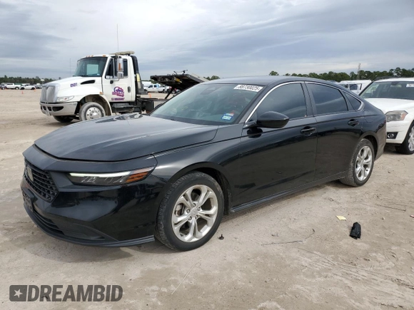 2023 Honda Accord Sedan LX with VIN 1HGCY1F29PA031001, listed as a Copart auction lot 88730025 with 23,261 mi miles and Salvage Title. Bid and sale history available at carsss.com. Image 1.