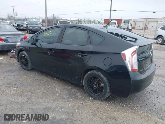2013 Toyota Prius One with VIN JTDKN3DU5D1690885, listed as a IAAI auction lot 41897813 with 279,984 mi miles. Bid and sale history available at carsss.com. Image 3.