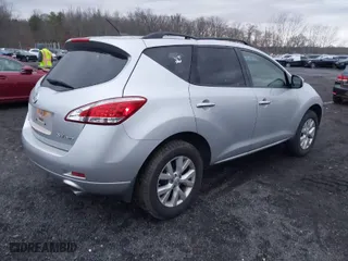 2013 Nissan Murano SL with VIN JN8AZ1MW1DW321888, listed as a IAAI auction lot 41138265 with 75,701 mi miles. Bid and sale history available at carsss.com. Image 4.