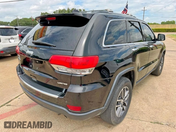 2017 Jeep Grand Cherokee Limited with VIN 1C4RJFBGXHC764210, listed as a Copart auction lot 64637485 with 180,111 mi miles and Clean title. Bid and sale history available at DreamBid. Image 4.