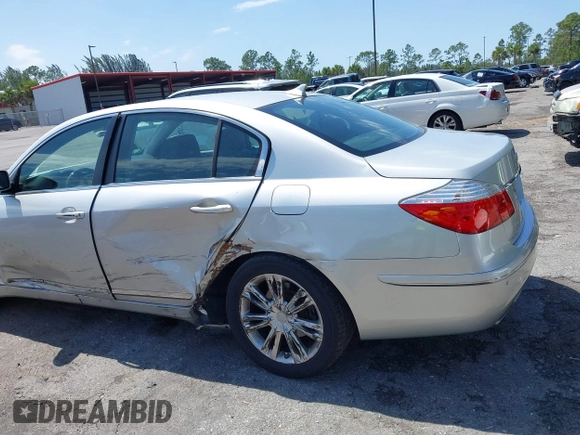 2011 Hyundai Genesis with VIN KMHGC4DF4BU130348, listed as a IAAI auction lot 41816459 with 151,650 mi miles and . Bid and sale history available at DreamBid. Image 6.