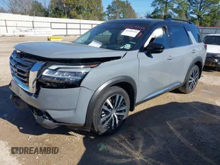2024 Nissan Pathfinder Platinum with VIN 5N1DR3DGXRC287919, listed as a IAAI auction lot 41205545 with 8,100 mi miles. Bid and sale history available at carsss.com. Image 18.