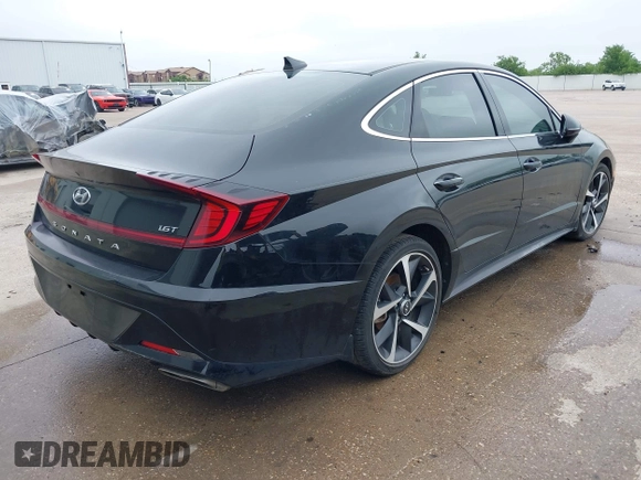 2021 Hyundai Sonata SEL Plus with VIN 5NPEJ4J25MH107242, listed as a IAAI auction lot 39029018 with 48,160 mi miles and . Bid and sale history available at DreamBid. Image 4.