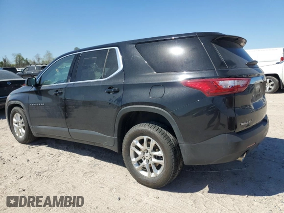 2021 Chevrolet Traverse LS with VIN 1GNERFKW1MJ242528, listed as a Copart auction lot 49739655 with 49,697 mi miles and Salvage Title. Bid and sale history available at carsss.com. Image 2.